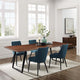 Viggo 96" Live Edge Acacia Wood Dining Table, Black Walnut