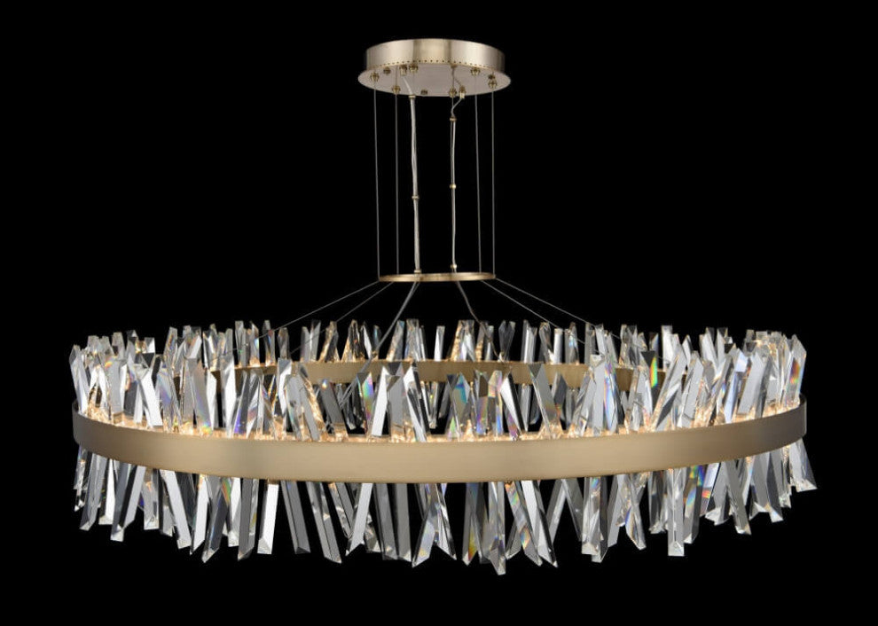 Glacier LED 10 inch Mini Pendant, Brushed Champagne Gold, Xxxl
