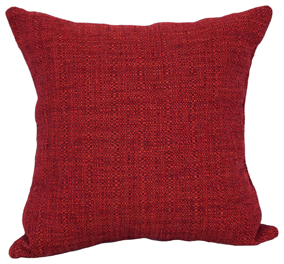 17" Jacquard Throw Pillows With Inserts, Set of 4, Welby Pimento