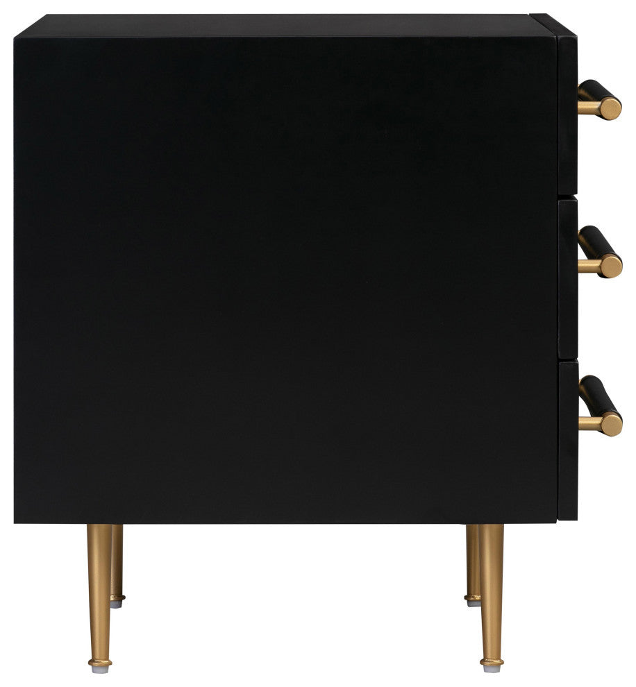 Trident Nightstand, Black