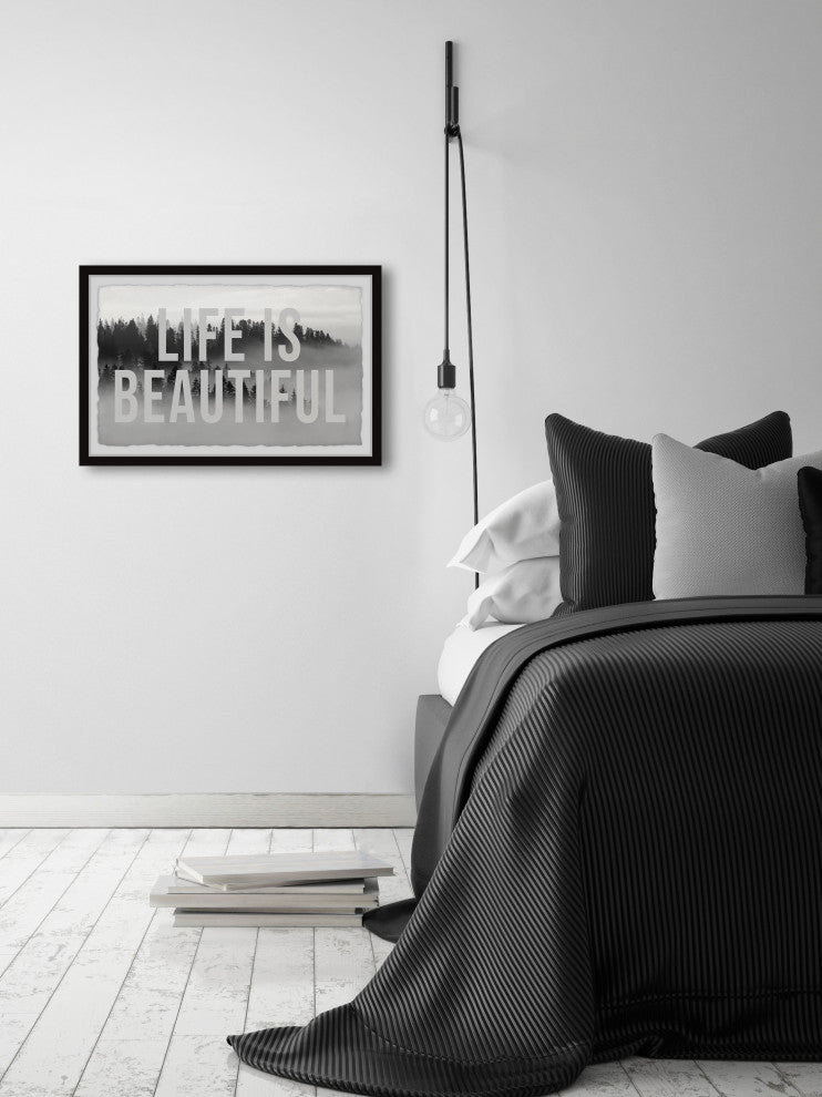 "Life Is Beautiful III" Framed Painting Print, 12x8
