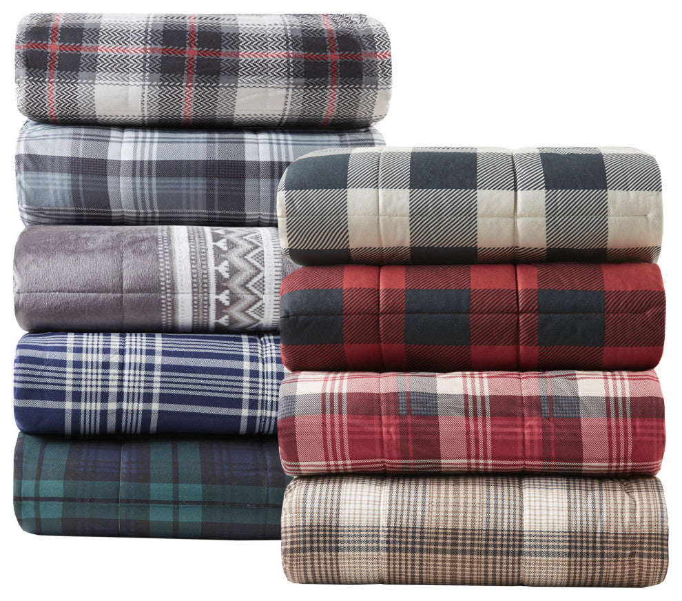 Woolrich Cottage Plaid 50x70" Berber Throw Blanket, Red