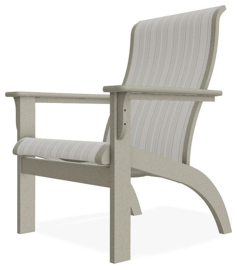 Adirondack Sling Outdoor Adirondack Armchair, Harbor/Storm