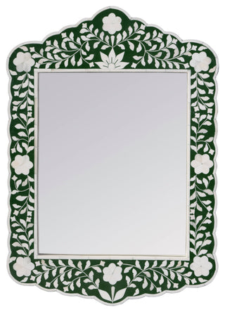 Vivienne 20" W x 28" H Bone Inlay Vertical Accent Wall Mirror