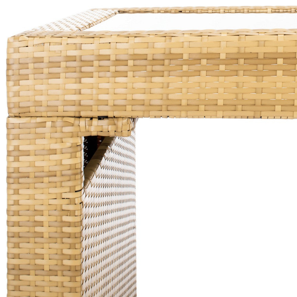 Safavieh Horus Indoor/Outdoor Dining Set, Natural/White