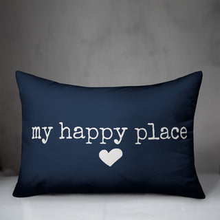My Happy Place Outdoor Lumbar Pillow