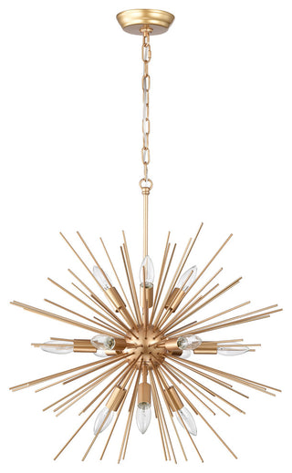 Polly 12-Light Shiny Bronze Sputnik Sphere Chandelier