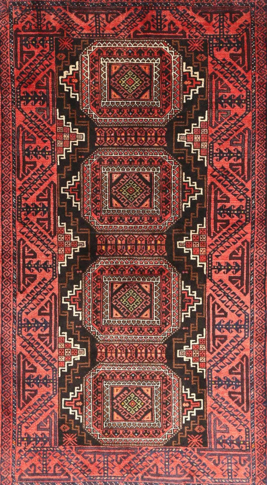 Ahgly Company Indoor Rectangle Traditional Area Rugs, 2' x 4'