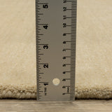 Apollo Heathered Solid Beige Hand-Made Wool Area Rug 8' x 10'