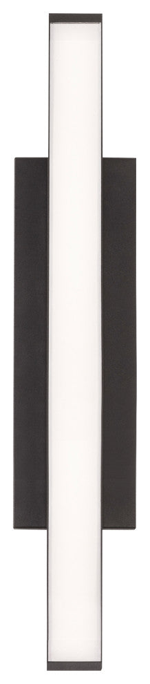 Gale 24" Outdoor LED Sconce, Textured Black