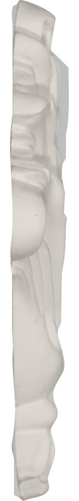 3"W x 4 1/2"H x 1/2"P Small Foliage Onlay