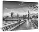 "Beautiful Black and White London View" Cityscape Wall Art, 40"x30"