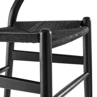 Amish 29" Wood Dining Chair, Black Black