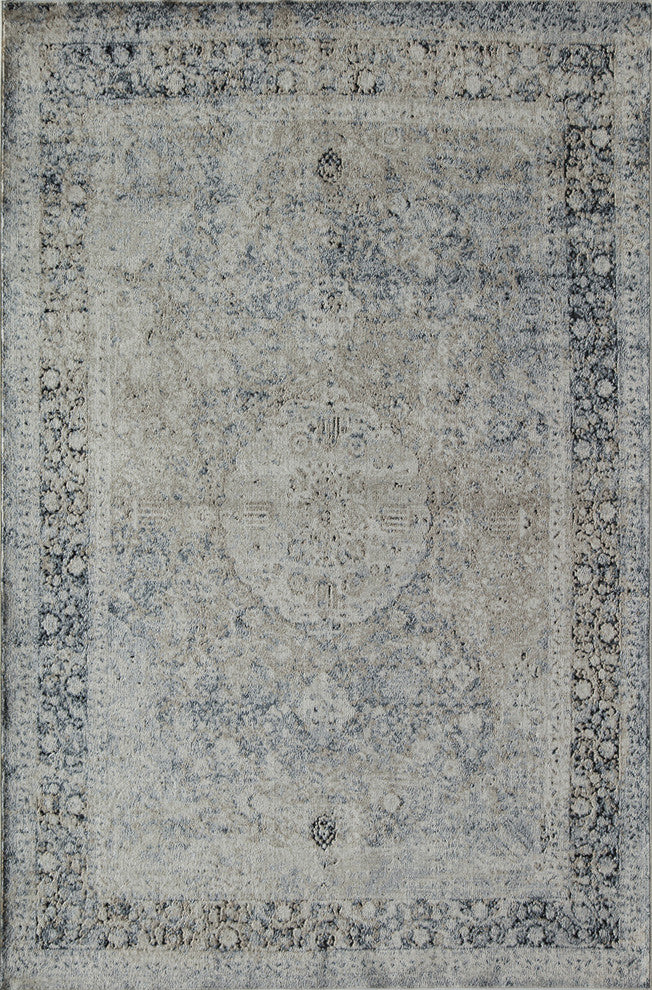 Cambridge Tan Blue 2' x 4' Rug