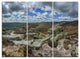 "Clouds and Stones Under Wild Clouds" Metal Wall Art, 3 Panels, 36"x28"