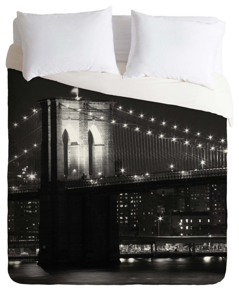 Deny Designs Leonidas Oxby Brooklyn Bridge 125 Duvet Cover - Lightweight
