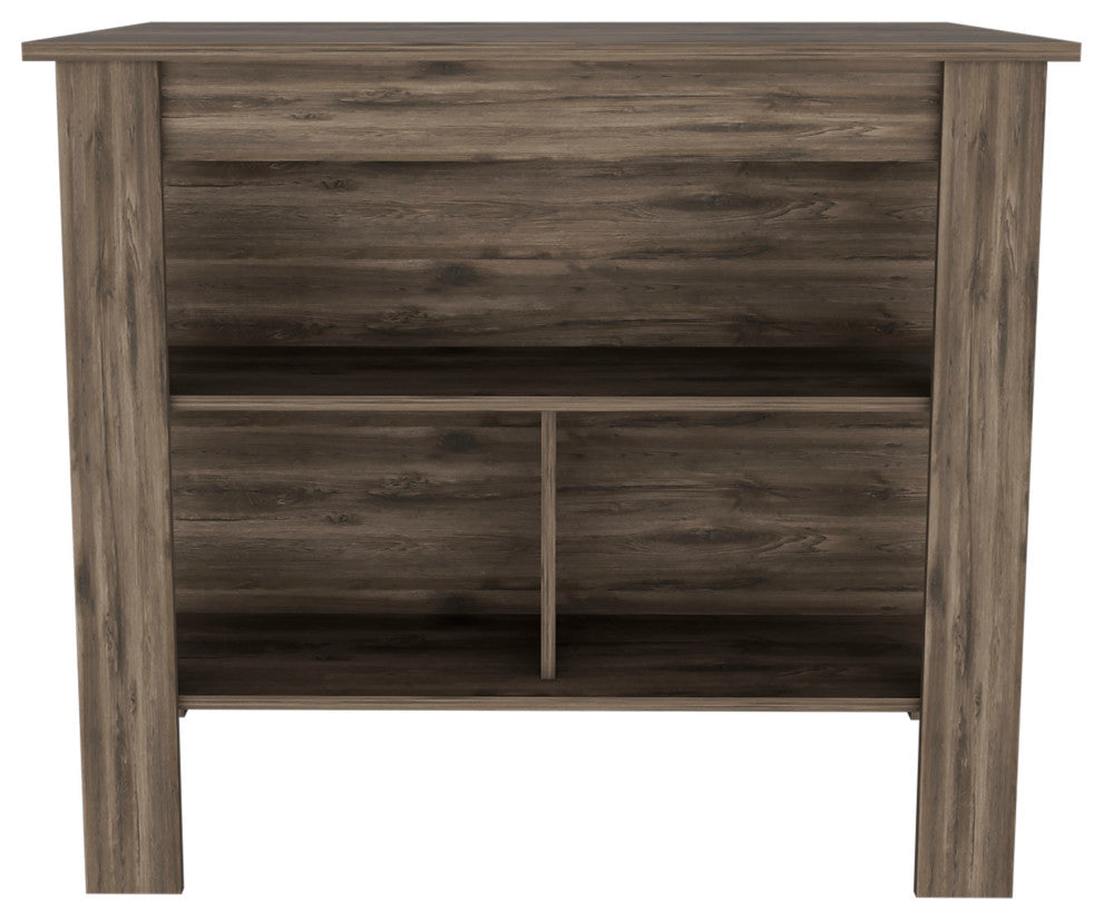 Brooklyn Kitchen Island, Dark Brown
