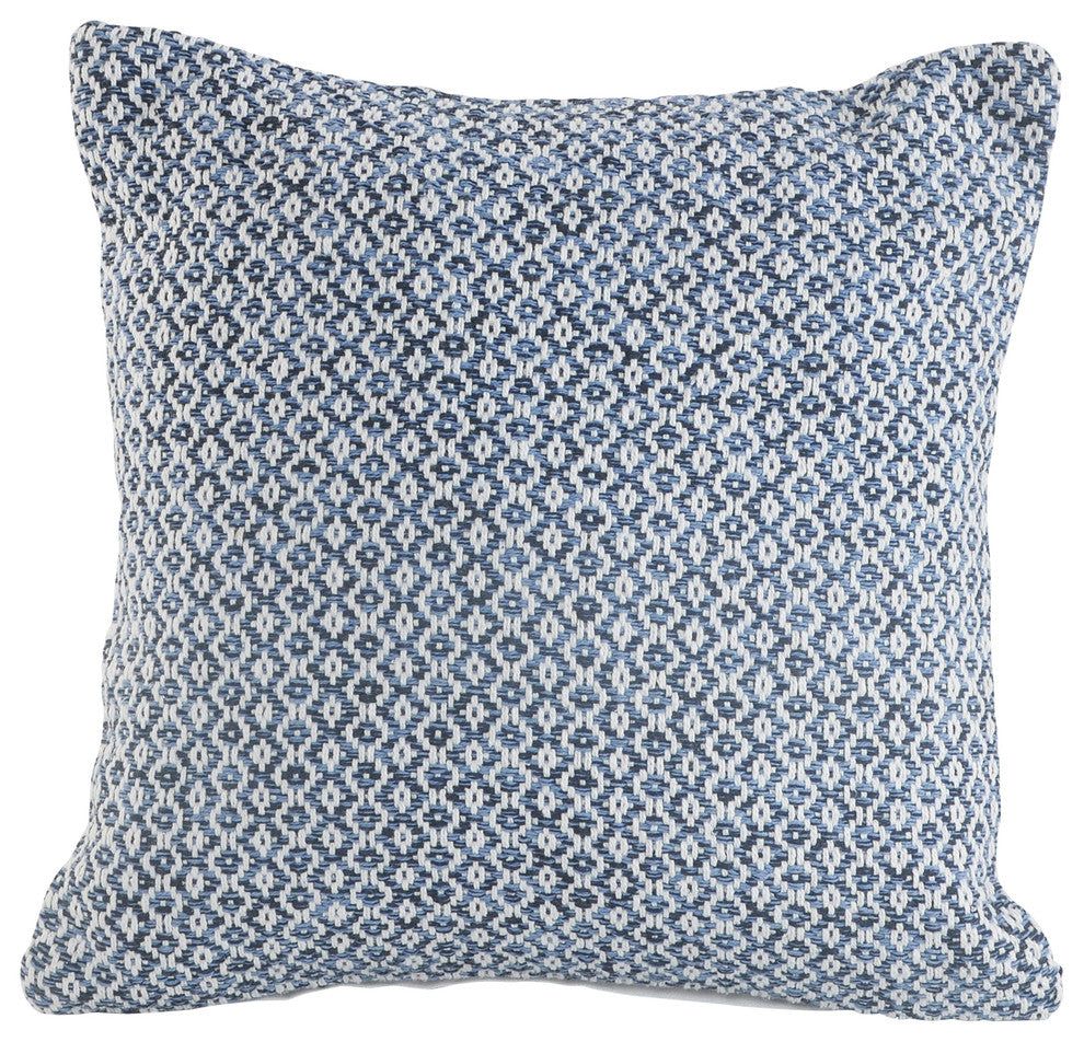 Blue Diamond Throw Pillow