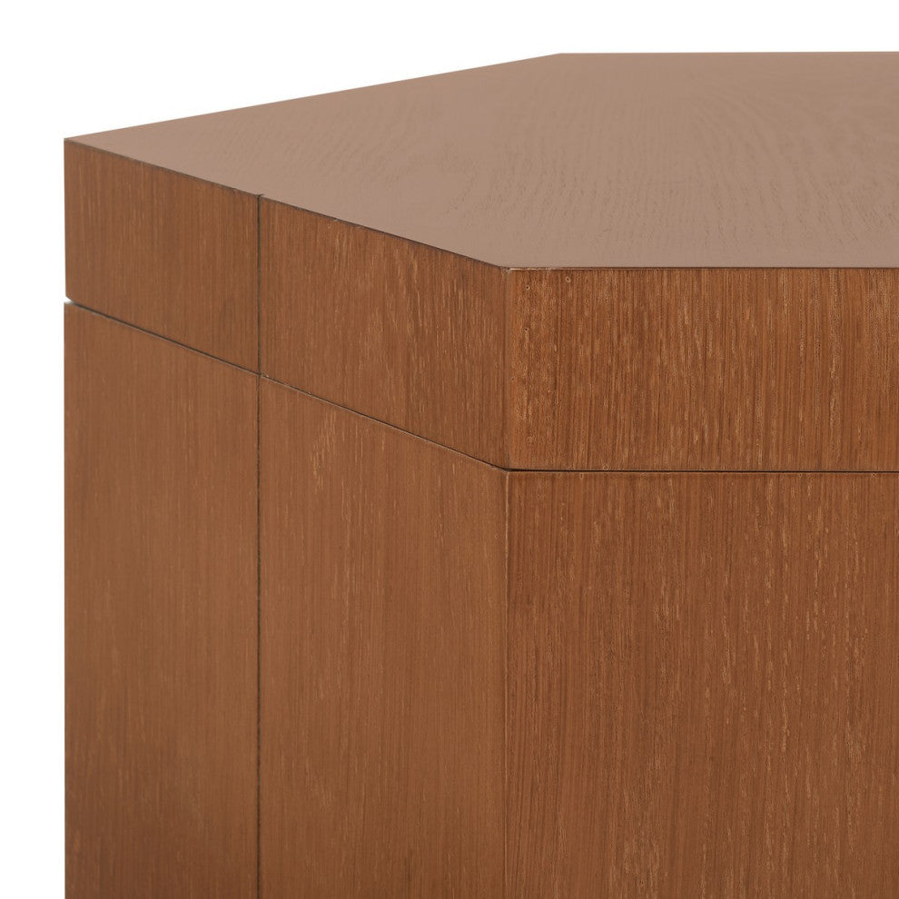 Safavieh Rafaela Hexagon Coffee Table, Natural Brown, Natural Brown
