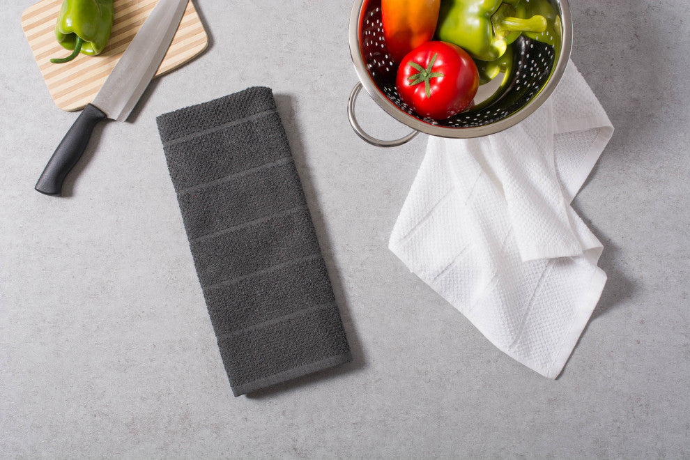 Assorted Mineral Basic Chef Terry Dishtowel, Set of 4