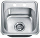 Dawn Top Mount Single Bowl Bar Sink With 2 Holes