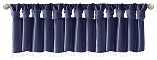 100% Polyester Lightweight Faux Silk Valance With Beads, MP41-6320