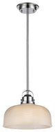 Lucie Industrial Style 1-Light Chrome Finish Ceiling Mini Pendant, 11" W