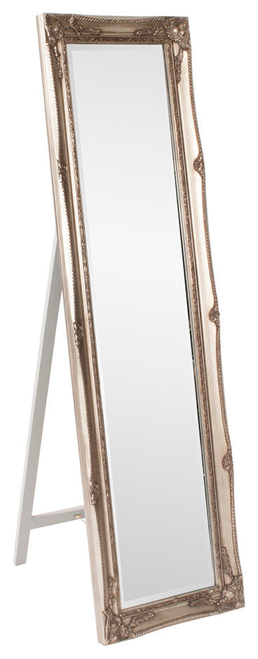 Howard Elliott Queen Ann Silver Standing Mirror