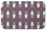 24" x 17" Bowling Pins Bathmat, Dusty Purple