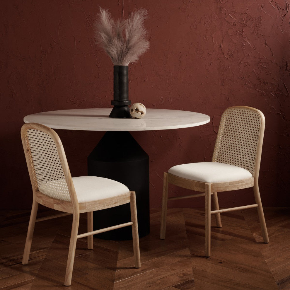 Safavieh Couture Annmarie Rattan Back Dining Chair, Natural
