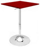 Set of 2 Modern Home Zeta Contemporary Adjustable Height 24" Bar Table - Polish