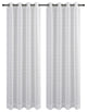 54"x63" Chamon, Set of 2, Sheer Curtain Panels With Grommets, Gray