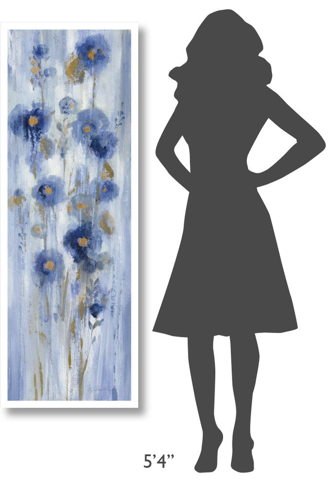 "Seaside Flowers I" Digital Paper Print by Silvia Vassileva, 20"x56"