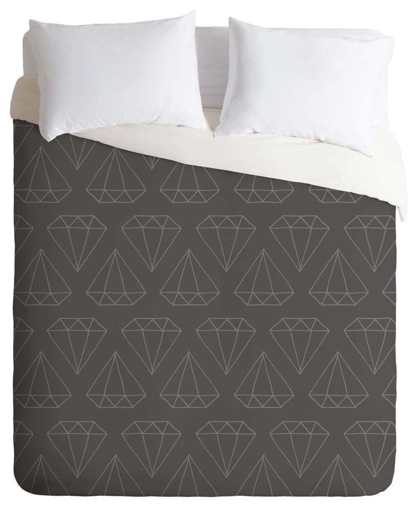 Deny Designs Wesley Bird Diamond Print 1 Duvet Cover - Lightweight