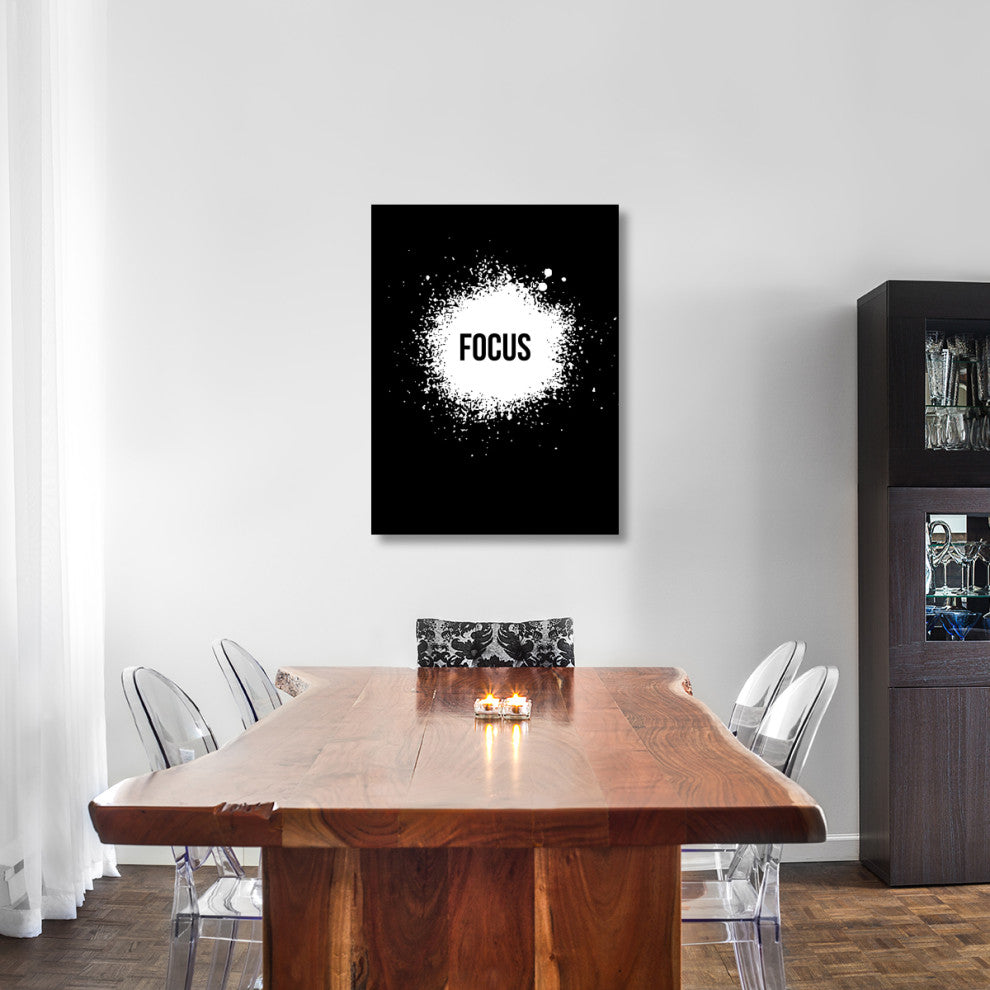 "Focus Poster Black" Fine Art Print