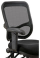 Coaster Rollo Padded Arm Fabric Mesh Office Chair with Casters in Black