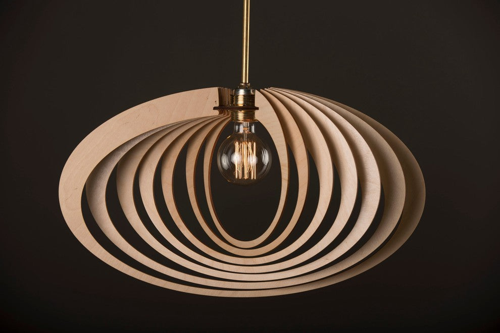 Saturn ring 1-light pendant 20" Width Modern light pendant