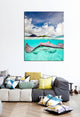 Epic Graffiti "Stingray" by Jesse Estes, Giclee Canvas Wall Art, 40"x 54"