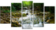 "Natural Spring Waterfall" Canvas Print, 5 Panels
