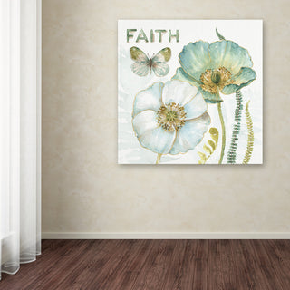 Lisa Audit 'My Greenhouse Flowers Faith' Canvas Art, 24"x24"