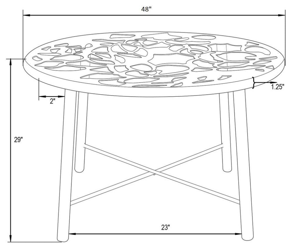 3-Piece Aluminum Outdoor Patio Dining Set with Table and 6 Stackable Chairs