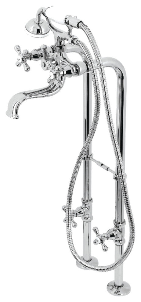 CCK226K1 Freestanding Tub Faucet Package With Supply Line, Polished Chrome