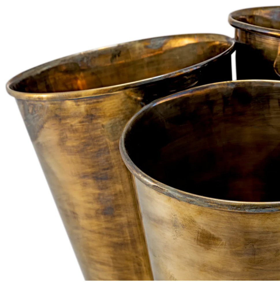 Vintage Brass Wine Cooler, Eichholtz Christian