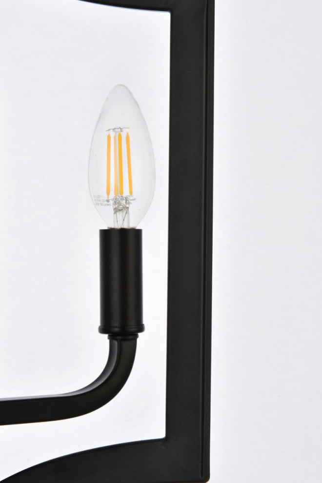 Kassandra 3-Light Flush Mount, Black
