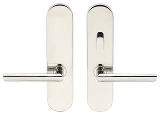 Stockholm Lever, Tubular Passage With Privacy Bolt, LH, Polished Stainless Steel