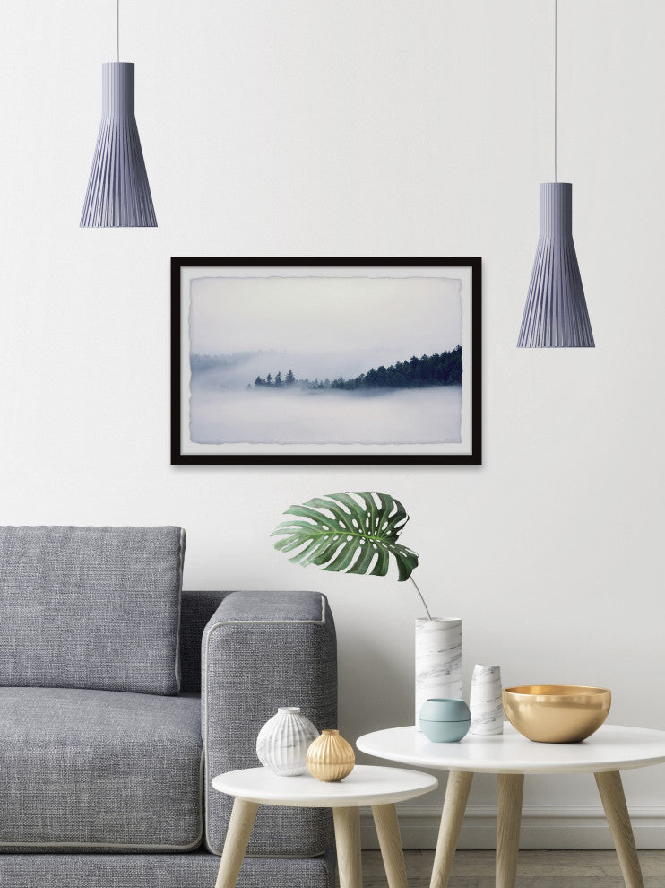 "Above the Sea of Fog" Framed Painting Print, 45x30