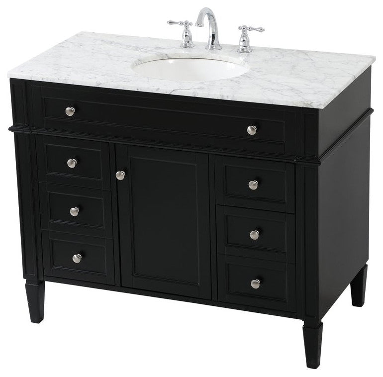 Elegant Decor Park Avenue Bathroom Vanity Black