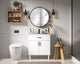 Home Living 30" Single Bathroom Vanity, White