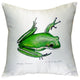 Green Treefrog No Cord Pillow - Set of Two 18x18