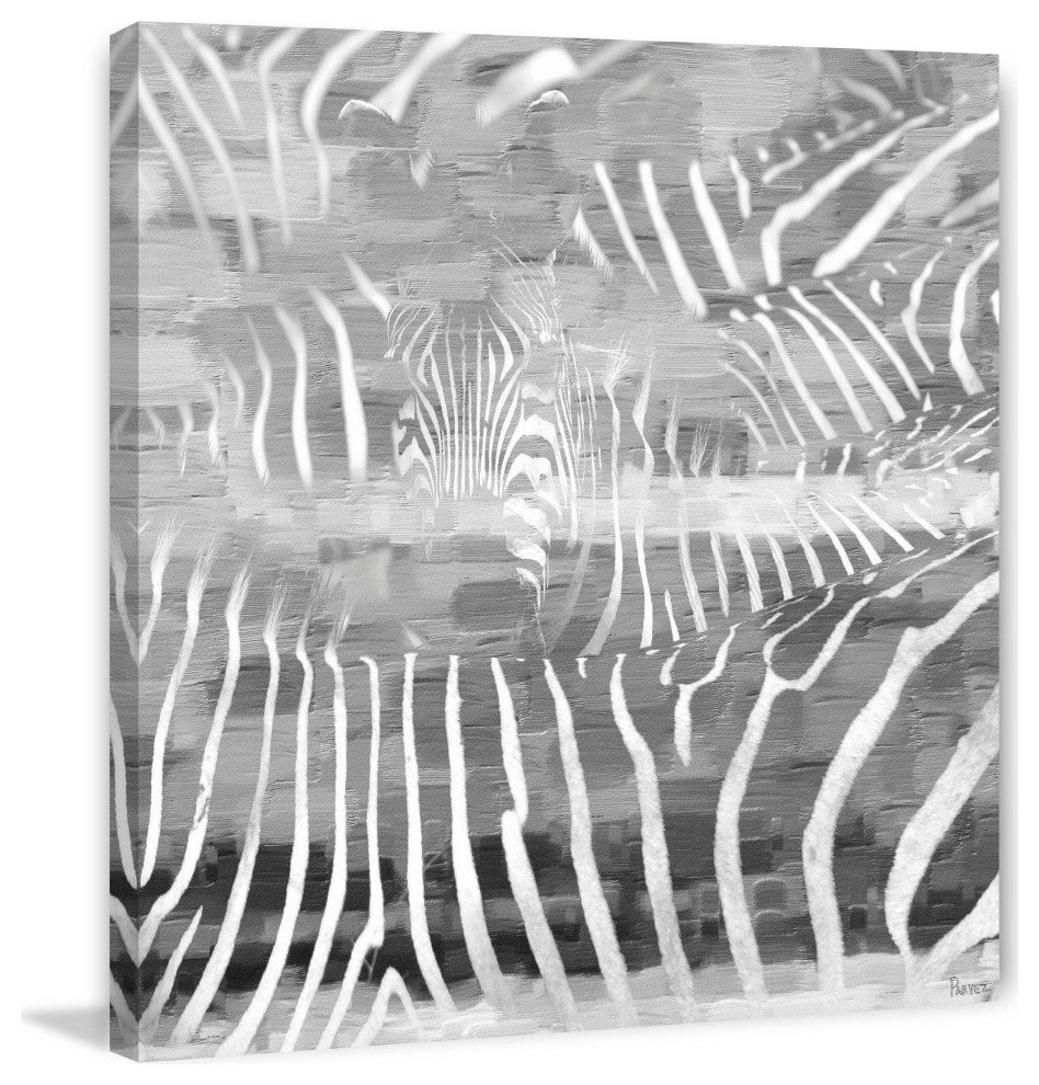 "Zebra" Fine Art Canvas Print, 48"x48"
